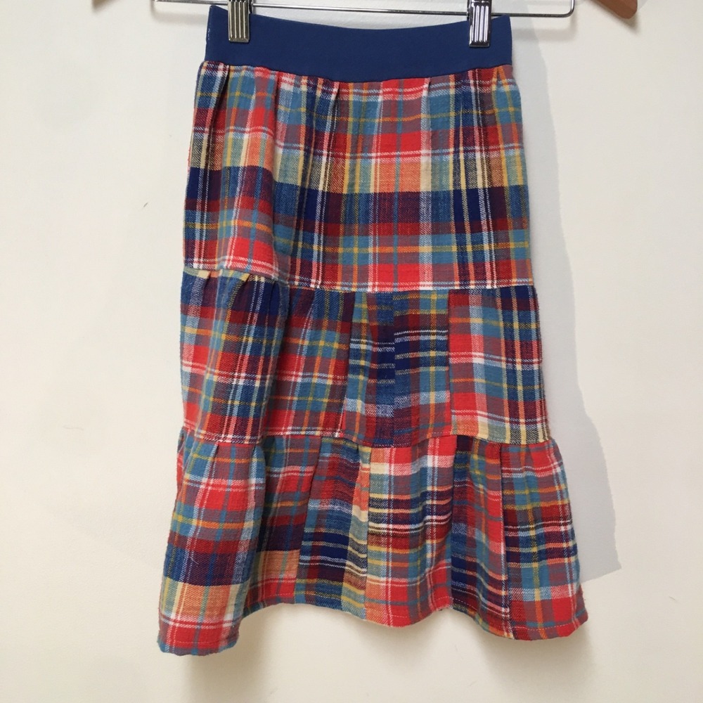 Skirt Flannel Girls 2/3 Maxi Colorful Ruffle Tier 100% Cotton Mom and Pop's Kids - Picture 5 of 10
